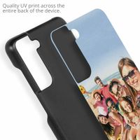 Ontwerp je eigen Samsung Galaxy S21 FE hardcase hoesje - Zwart