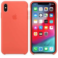 Apple Silicone Backcover iPhone Xs Max - Nectarine