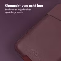 Accezz Leren Kaarthouder - Geschikt voor MagSafe en Qi2 - Heath Purple