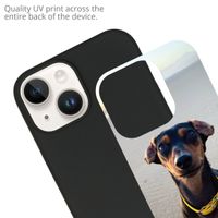 Ontwerp je eigen Apple iPhone 15 gel hoesje - Zwart