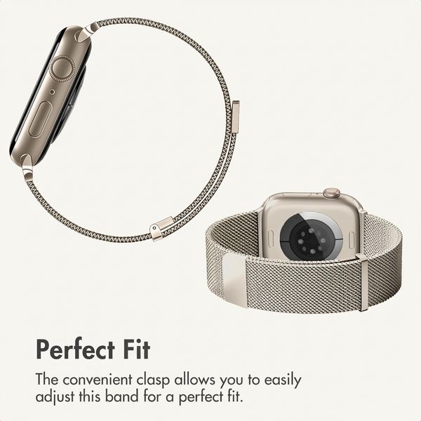 imoshion Milanese Magnetic Band Apple Watch | 44/45/46/49 mm - Starlight