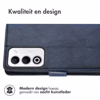 imoshion Luxe Bookcase Oppo A5 5G (2025) - Donkerblauw