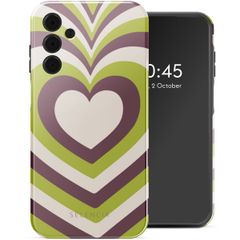 Selencia Vivid Backcover Samsung Galaxy A15 (5G/4G) - Double Hearts Plum Fern