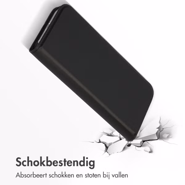 Accezz Premium Leather Slim Bookcase Apple iPhone 13 - Zwart
