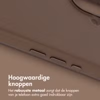 Accezz MagSafe Leather Backcover Apple iPhone 16 - Coffee Brown