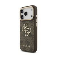 Guess 4G Metal Logo Backcover Apple iPhone 18 Pro / 17 Pro - Bruin