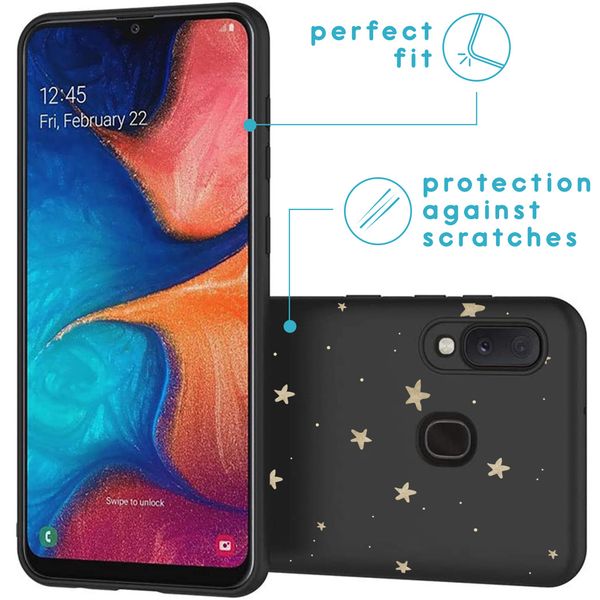 imoshion Design hoesje Samsung Galaxy A20e - Stars Gold