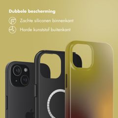 Selencia Vivid Backcover met MagSafe Apple iPhone 15 - Gradient Olive Dust