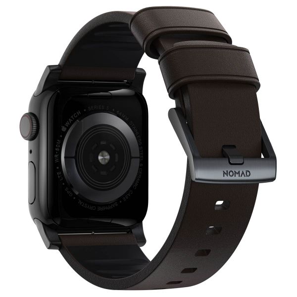 Nomad Active Pro Band Apple Watch Series 1 t/m 10 / SE / Ultra (2) (44/45/46/49 mm) - Bruin/Zwart