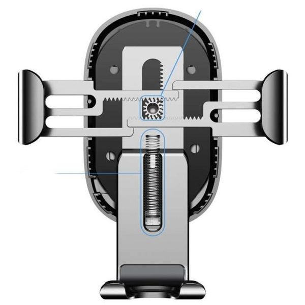 Baseus Wireless Car Charger Gravity Car Mount - Telefoonhouder auto - Draadloze oplader - Dashboard - Zwart