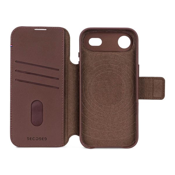 Decoded 2 in 1 Leather Detachable Wallet MagSafe Apple iPhone Air - Chocolate Brown