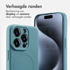 imoshion Color Backcover met MagSafe Apple iPhone 15 Pro - Smoke Green