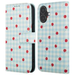imoshion Design Bookcase Apple iPhone 16 - Cherry Check