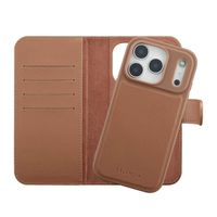 Selencia Olyn Uitneembare Bookcase met MagSafe Apple iPhone 17 Pro - Bruin