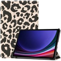 imoshion Design Trifold Bookcase Samsung Galaxy Tab S9 11.0 inch - Leopard