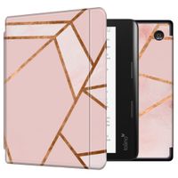 imoshion Design Slim Hard Case Sleepcover met stand Kobo Sage / Tolino Epos 3 - Pink Graphic