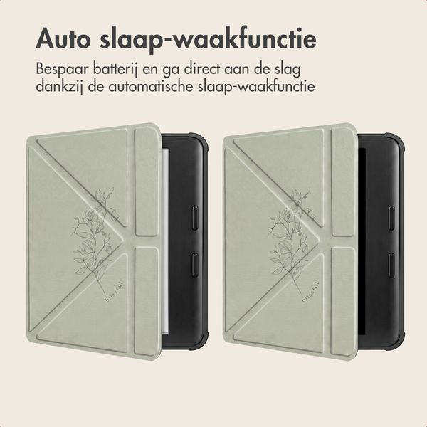 imoshion Design Vouwbare Bookcase Kobo Libra Colour - Floral Green