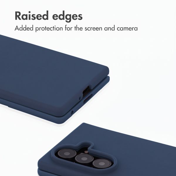 Accezz Liquid Silicone Case Samsung Galaxy Z Fold 8 Ultra - Dark Blue