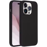 Accezz Liquid Silicone Backcover Apple iPhone 14 Pro - Zwart