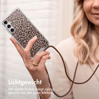 imoshion Design hoesje met koord Samsung Galaxy A55 - Leopard Mood