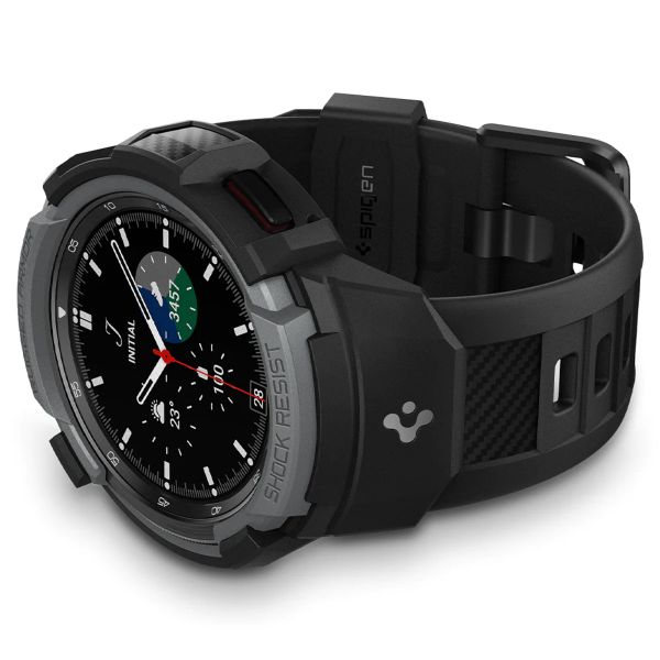 Spigen Rugged Armor™ Pro Case Samsung Galaxy Watch 4 - 46 mm - Charcoal Gray