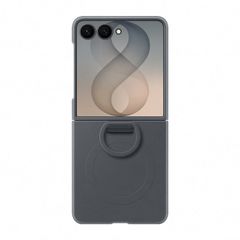 Samsung Silicone Magnet Cover Ring Samsung Galaxy Z Flip 8 - Black