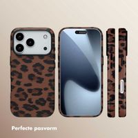 Selencia Sabi Backcover Panterprint met MagSafe Apple iPhone 17 Pro - Mocha Brown