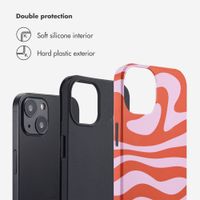 Selencia Vivid Back Cover Apple iPhone 13 - Dream Swirl Pink
