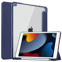 imoshion Trifold Hardcase Bookcase Apple iPad 9 (2021) 10.2 inch / iPad 8 (2020) 10.2 inch / iPad 7 (2019) 10.2 inch - Donkerblauw