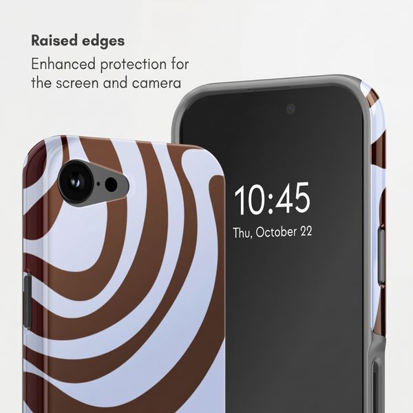 Selencia Vivid Back Cover with MagSafe Apple iPhone 17e / 16e - Dream Swirl Chocolate