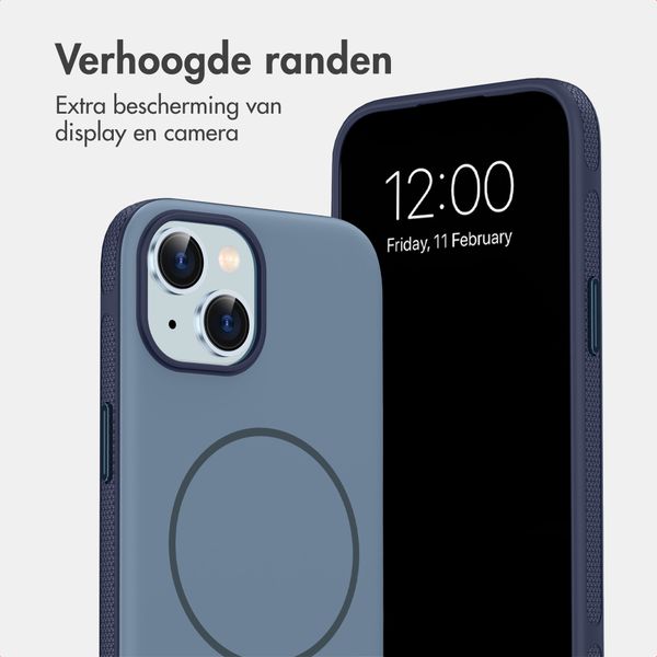 imoshion Color Backcover met Thin MagSafe Ring Apple iPhone 15 - Donkerblauw
