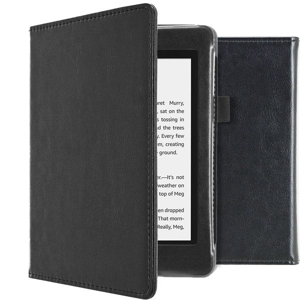 imoshion Vegan Leather Bookcase Amazon Kindle Paperwhite 4 (2018) - Zwart