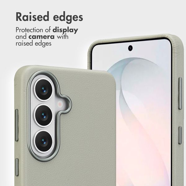 Accezz 2-in-1 Leather Bookcase with MagSafe Samsung Galaxy S26 - Light Grey
