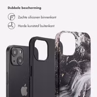 Selencia Vivid Backcover Apple iPhone 13 - Chic Marble Black