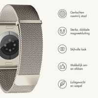 imoshion Milanees magnetisch bandje Apple Watch | 44/45/46/49 mm - Starlight