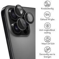 imoshion 2 Pack Camera lens protector Apple iPhone 16 Pro / 16 Pro Max - Zwart / Titanium
