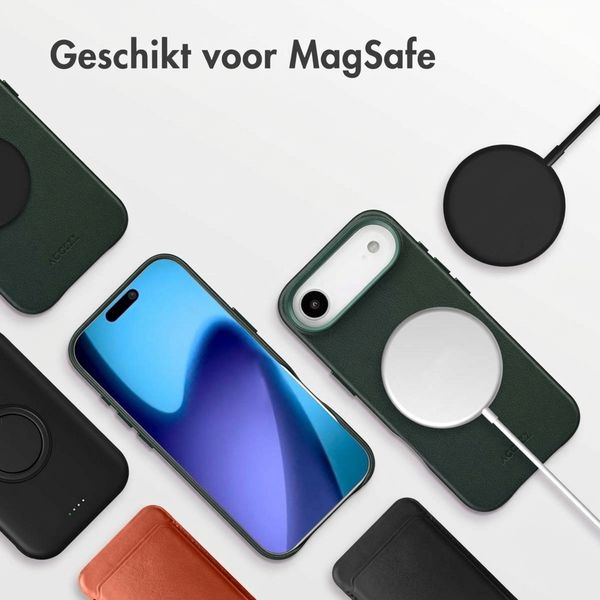 Accezz MagSafe Leather Backcover Apple iPhone Air - Cedar Green