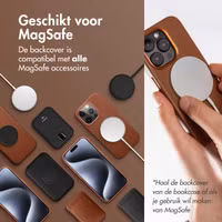 Accezz Leather Bookcase 2-in-1 met MagSafe Samsung Galaxy S24 Plus - Sienna Brown