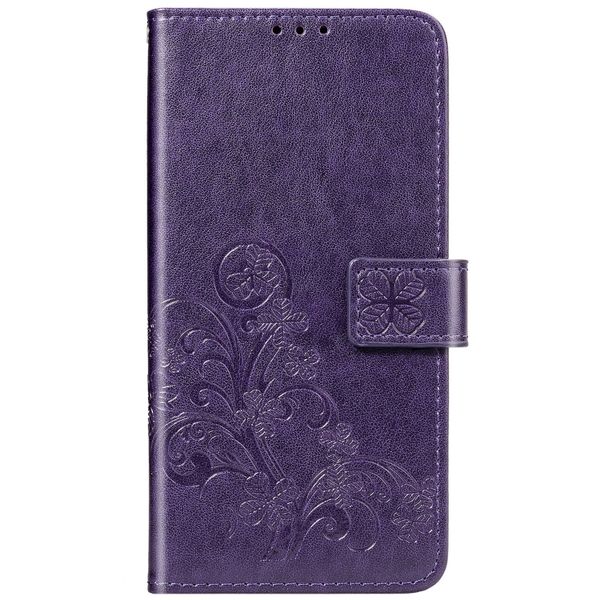 Klavertje Bloemen Bookcase Alcatel 3X (2020) - Paars