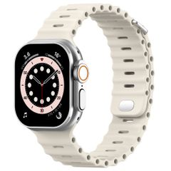 Accezz Ocean bandje Apple Watch Series 1 - 9 / SE (38/40/41 mm) | Series 10 / 11 (42 mm) - Sterrenlicht
