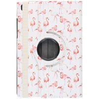 360° Draaibare Design Bookcase Galaxy Tab A7 - Flamingo