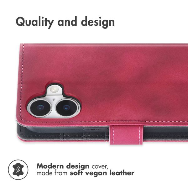 imoshion Bookcase with Strap Apple iPhone 17 - Red