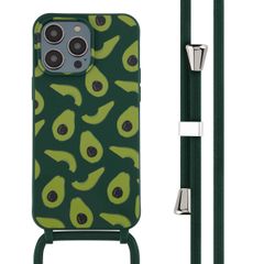 imoshion Siliconen design hoesje met koord Apple iPhone 14 Pro Max - Avocado Green
