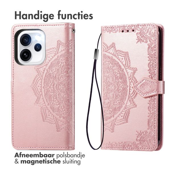 imoshion Mandala Bookcase Oppo Reno15 Pro (5G) - Rose Gold