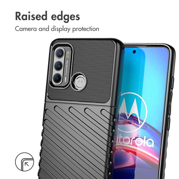 imoshion Thunder Backcover Motorola Moto G60 - Zwart