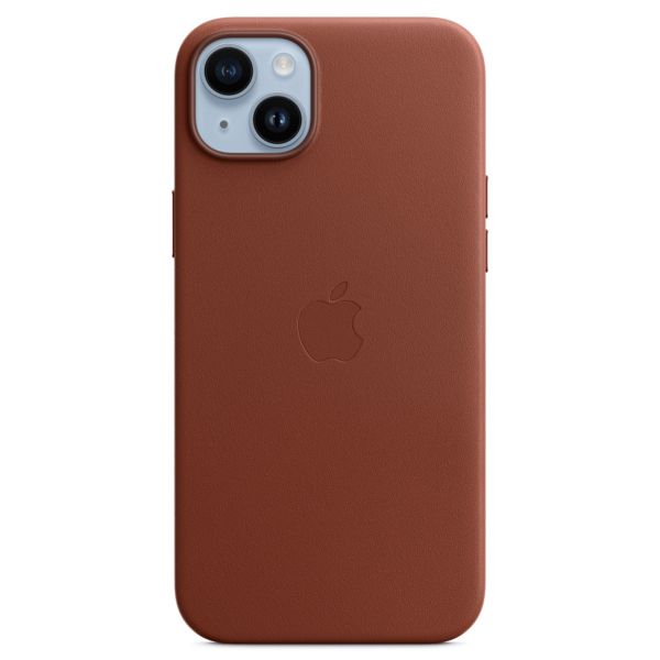 Apple Leather Back Cover with MagSafe Apple iPhone 14 Plus - Umber