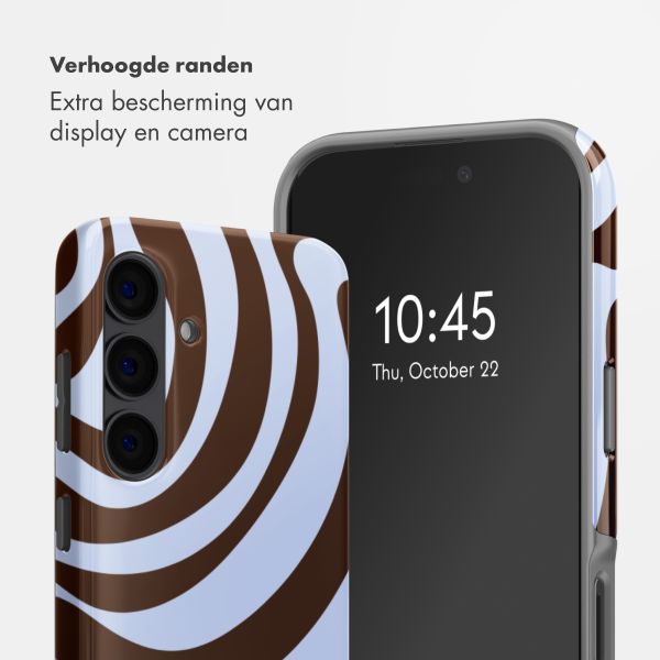 Selencia Vivid Backcover met MagSafe Samsung Galaxy S24 - Dream Swirl Chocolate