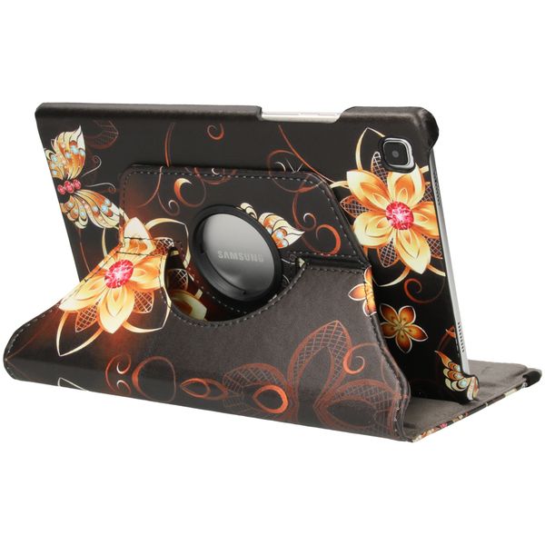 imoshion 360° Draaibare Design Bookcase Galaxy Tab A7 - Butterfly Flower