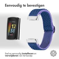 imoshion Elastisch nylonbandje Fitbit Charge 5 - Donkerblauw