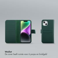 Selencia Olyn Uitneembare Bookcase met MagSafe Apple iPhone 14 / 13 - Groen